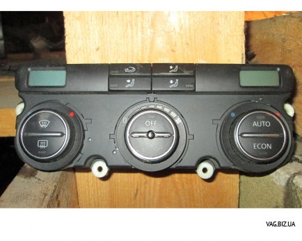 Блок управления климат-контролем на Volkswagen Passat B6 2005-2010 1