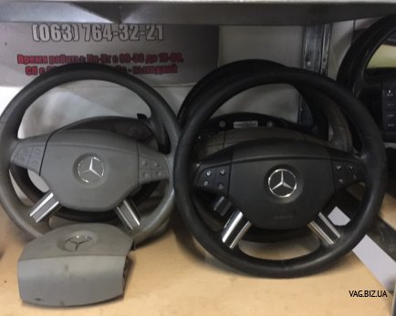 Подушка безопасности в руле на Mercedes ML W164 2005-2013 3