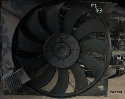 Вентилятор радиатора с диффузором на Mercedes ML W163 1998-2003 1